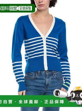 自营Brodie Cashmere Irregular Stripe Cashmere-Blend Cardigan