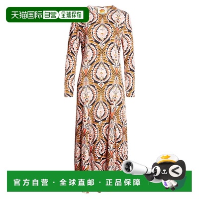 自营Farm Rio Women's Midi Dress, Pineapple Jewelry Multicolo
