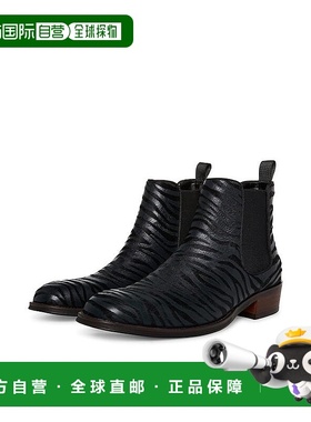 自营 Steve Madden Hawke HAWK03M1女式靴子黑色皮革切尔西靴JOBB