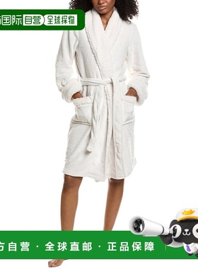 自营Natori Plush Sherpa Short Robe - white 美国奥莱直发