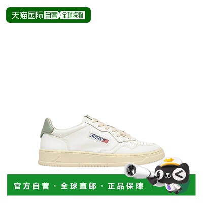 自营autryMedalist Low Men’s White/Sea Grass Sneakers - neut