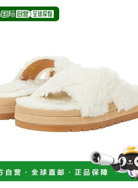 自营Jack Rogers Lexi Sandals WoNatural Faux Shearling Crissc