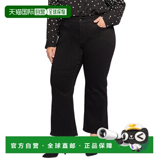 黑色 腰部搭配黑色水洗宽松牛仔裤 美国奥莱直发 NYDJ 自营