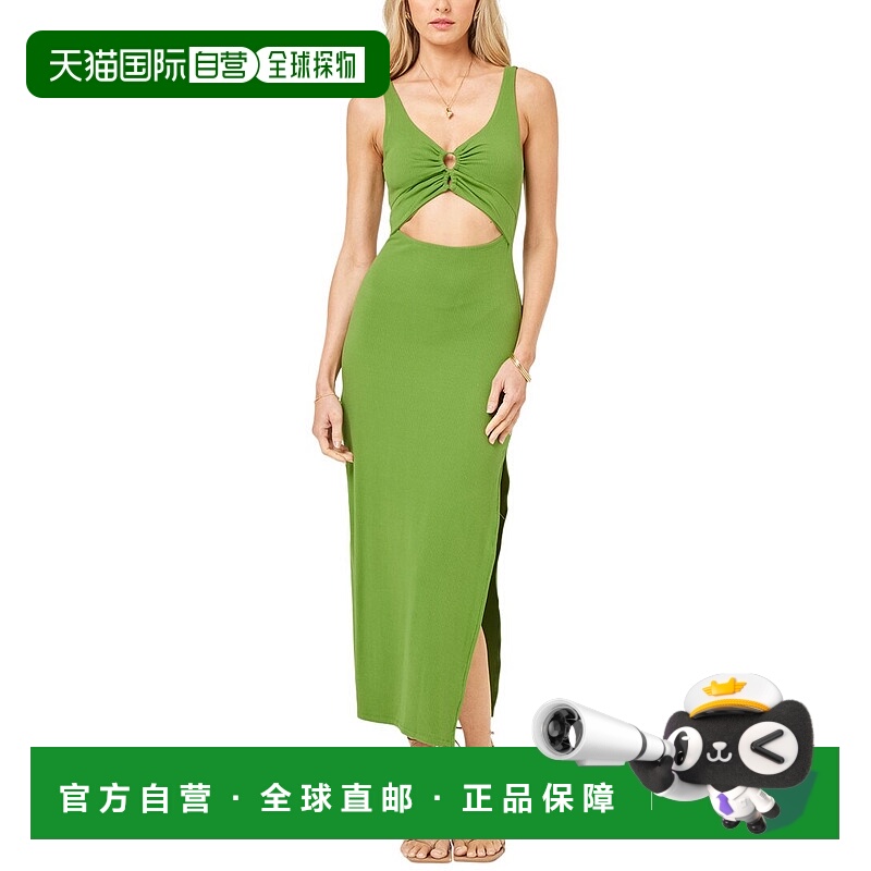 自营 l spaceL*太空卡米尔连衣裙-绿色 美国奥莱直发新款