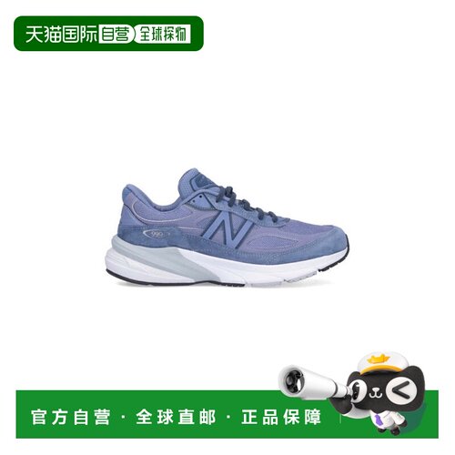 自营new balance990V6紫色绒面革和网眼运动鞋-蓝色 美国奥莱直发
