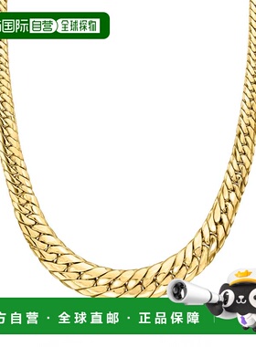 自营Ross-Simons 18kt Gold Over Sterling Graduated Cuban-Link