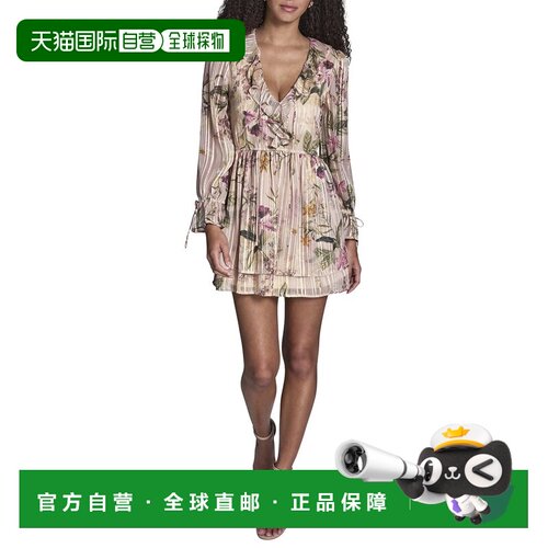 自营BCBG Fit And Flare Dress - White 连衣裙美国直发奥莱性感