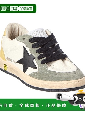 自营Golden Goose Ballstar Leather & Suede Sneaker - white 美
