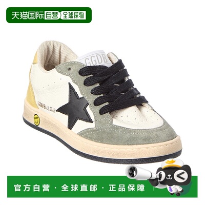自营Golden Goose Ballstar Leather & Suede Sneaker - white 美