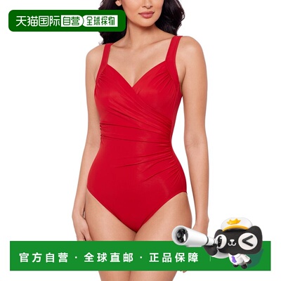 自营Miraclesuit Must Haves Sanibel Dd One-Piece - red 美国奥