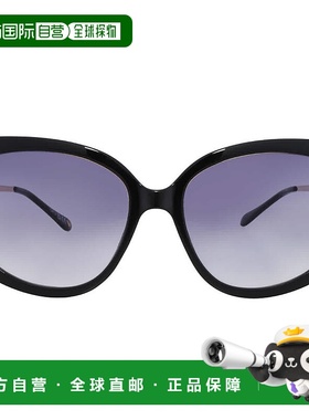 自营Nine West NW 25 1012 BLK Smoke Cat Eye Ladies Sunglasses