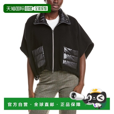 自营Herno Resort Wool & Cashmere-Blend Poncho - black 美国奥