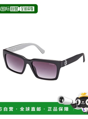 自营Guess Resin Men's Sunglasses - black 美国奥莱直发太阳镜