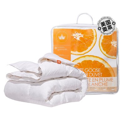 自营 canadian down & feather company White Goose Feather Duv