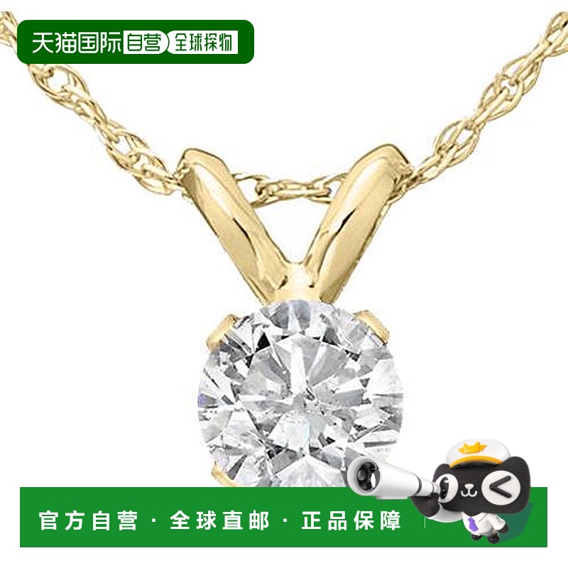 自营pompeii31/2Ct Diamond Solitaire Pendant Necklace 14k Whi