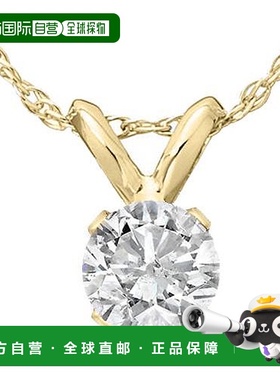 自营pompeii31/2Ct Diamond Solitaire Pendant Necklace 14k Whi