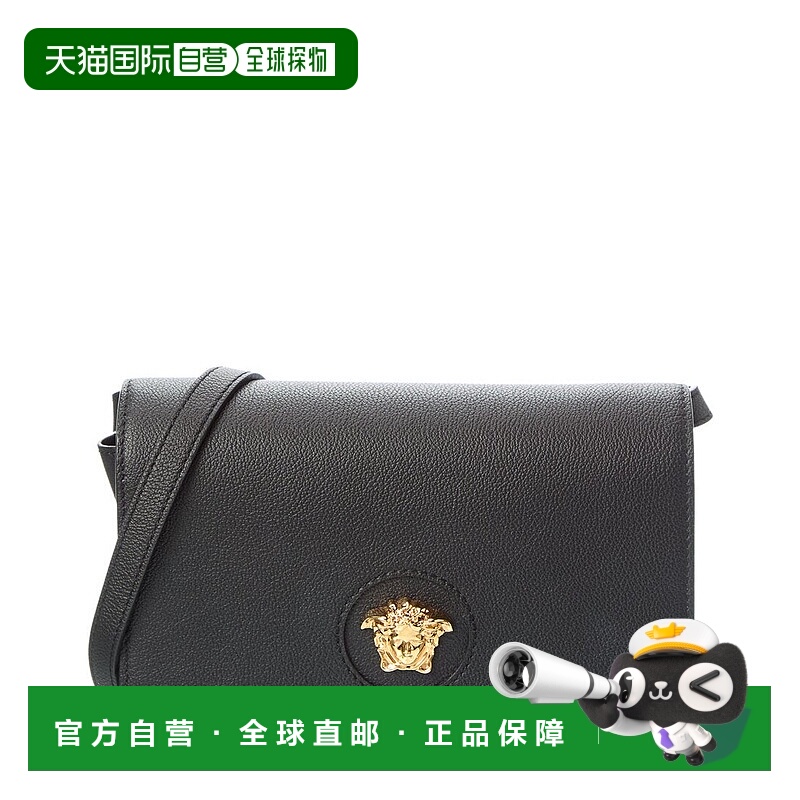 自营Versace Medusa Leather Shoulder Bag - black 美国奥莱直发
