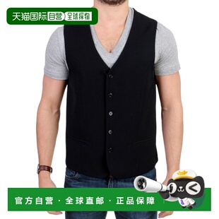 自营Costume Men black 美 casual vest blend wool National
