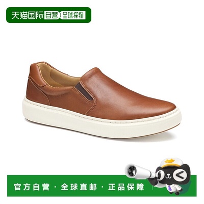 自营Johnston & Murphy Anders Slip-On Leather Sneaker - brown
