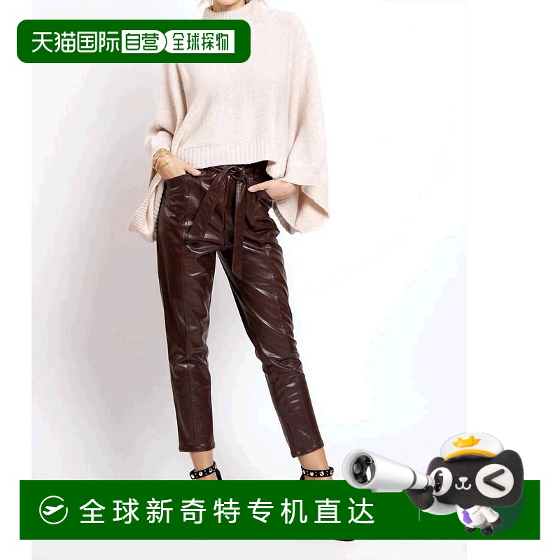 自营bishop + youngHarper Vegan Leather Bag Pant In Heirloom
