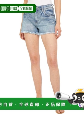 自营KUT from the Kloth Jane Shorts Women's Blue Denim Frayed