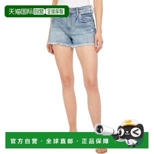 自营KUT from the Kloth Jane Shorts Women's Blue Denim Frayed