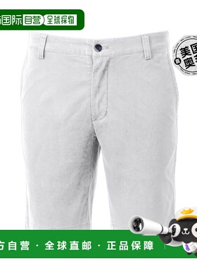 Cutter & Buck 男式 Voyager 斜纹布短裤 - 白色 【美国奥莱】直