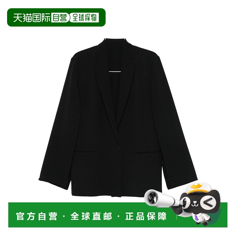 自营alberta ferretti定制黑色夹克，框形轮廓-黑色 美国奥莱直发