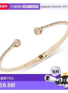 1h可退 【美国直邮】Givenchy|水钻镶嵌女士手镯纪梵希手链玫瑰金