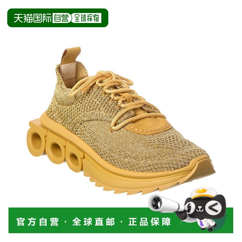 自营salvatore ferragamoFerragamo帆布运动鞋-金色 美国奥莱直发