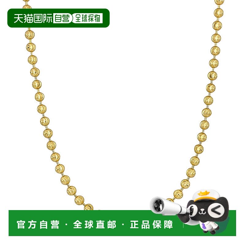 自营 Mimi & Max 3 毫米钻石切割球链项链 10k 金 - 16 英寸 - 金