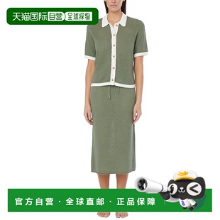 潮流穿搭 自营 时尚 亚麻针织低腰中长裙 美国奥莱直发 Onia