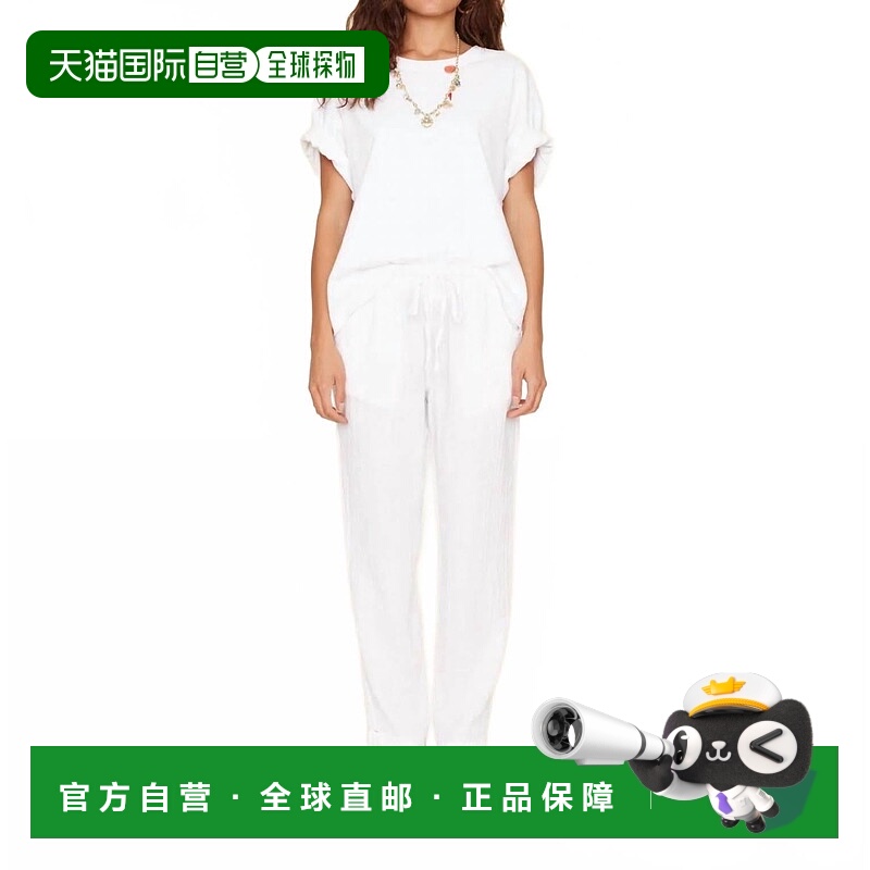 自营xirena白色Brinkley棉质长裤 美国奥莱直发