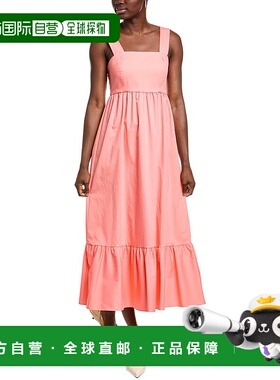 自营 BOSS Hugo BOSS Davaca Midi连衣裙-紫色 美国奥莱直发