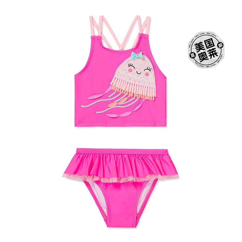 flapdoodles 水母贴花 2 件式泳衣 - 粉色 【美国奥莱】直发