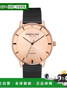 自营Kenneth Cole Men's Classic mm Quartz Watch - rose gold