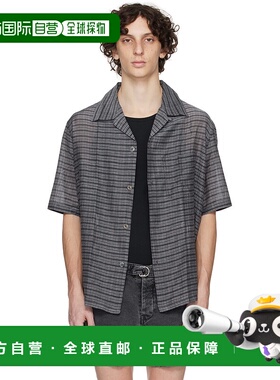 1h可退 香港直邮潮奢 Our Legacy 男士 灰色 Heusen 短袖衬衫 M22