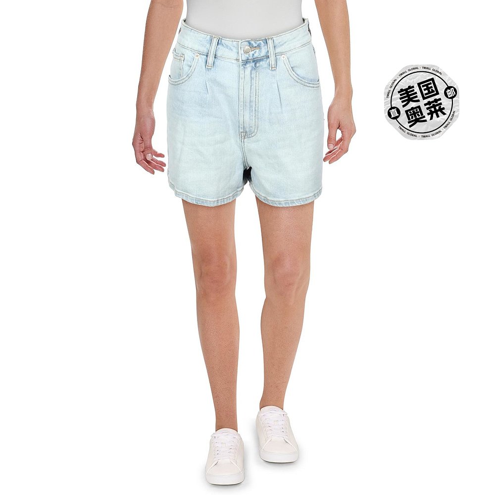 oat new yorkMiam Womens High Rise Short Denim Shorts- light