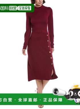 自营Julia Jordan Midi连衣裙-红色包臀裙 美国直发奥莱