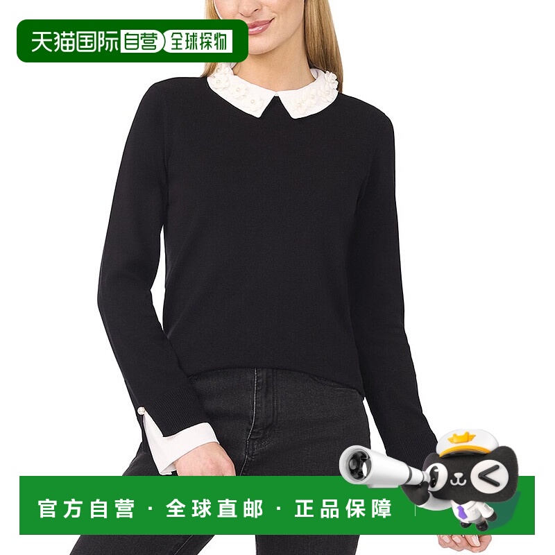 自营CeCe修身毛衣-黑色 美国奥莱直发