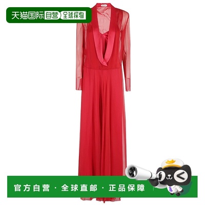 自营alberta ferrettiFlowing Silk Maxi Dress With V-Neck - re