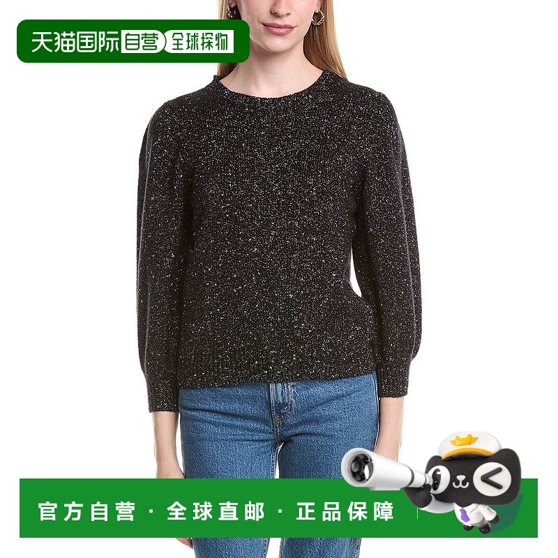 自营Autumn Cashmere Puff Sleeve Wool & Cashmere-Blend Sweate