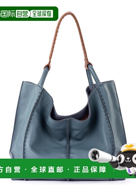 自营 the sakLos Feliz 大号手提包 - 皮革 - 海洋鹅卵石 美国奥