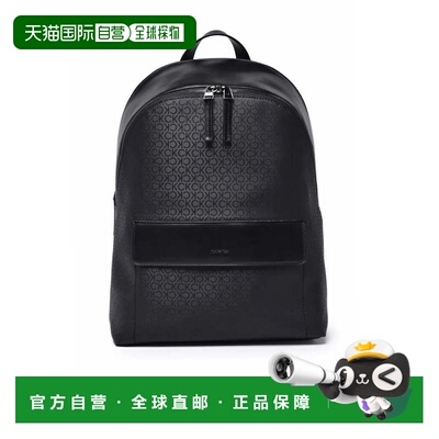 自营calvin kleinBlack Polyester Polyurethane Backpack - blac