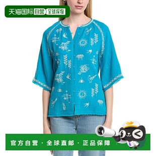 Blouse 自营Johnny Was Megara 美国奥莱直发 blue
