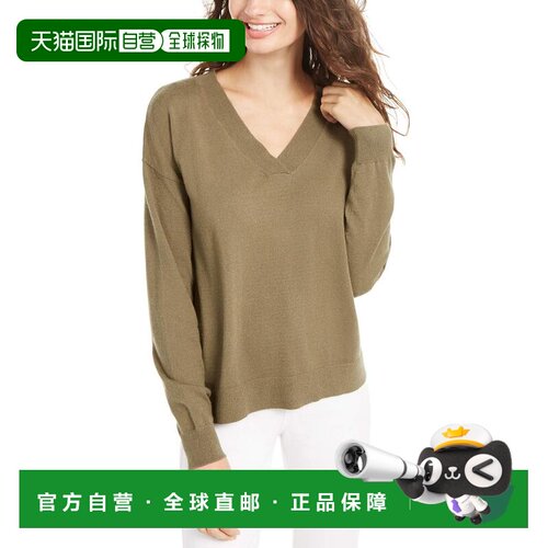 自营Planet Gold Juniors' V-Neck Sweater Brown Size X-Small -