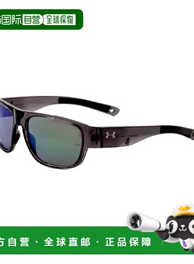 自营 Under Armour男士60mm灰色太阳镜-灰色水晶 美国奥莱直发