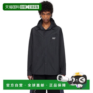 男士 海军蓝 Check 1h可退 衬衫 Kijun Hoodie 25PS 香港直邮潮奢