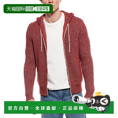 自营Eleventy Full Zip Sweater - red 美国奥莱直发毛衣