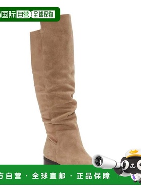 自营Women's Lucky Brand Calypso Boots Dune Leather Knee-High
